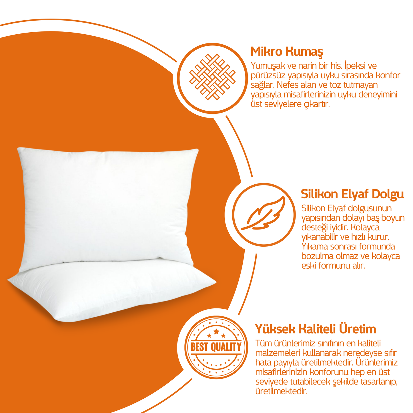 Boncuk Silikon Yastık 5'li Set