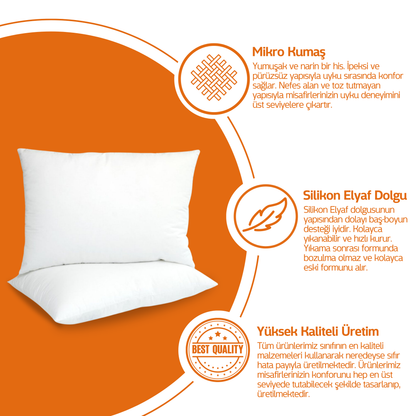 Boncuk Silikon Yastık 2'li Set